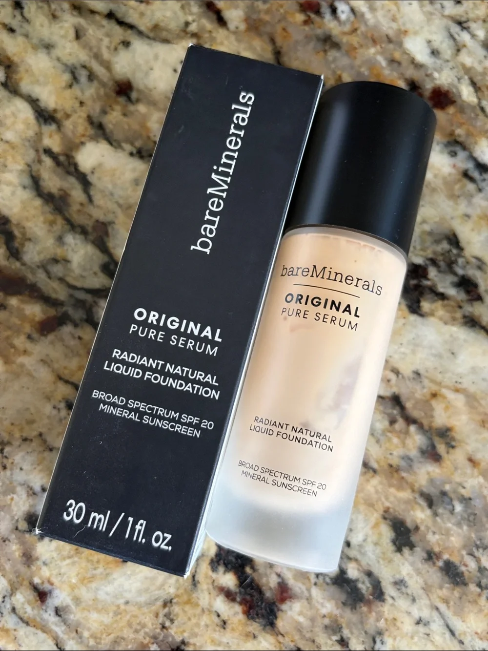 💕💋Bareminerals Fair WarmOriginal Pure Serum Radiant Natural Liquid Foundation